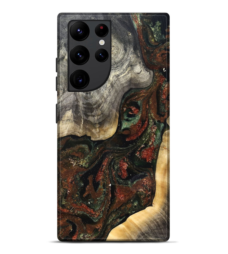 Galaxy S22 Ultra Wood Live Edge Phone Case - Kylan (Green, 826604)