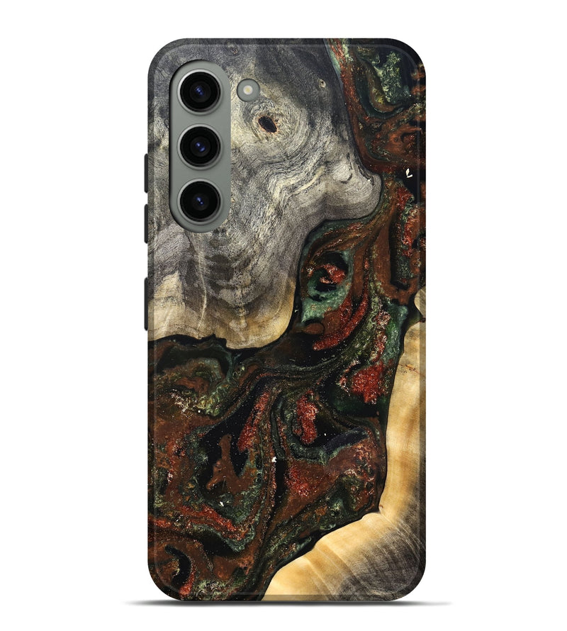Galaxy S23 Plus Wood Live Edge Phone Case - Kylan (Green, 826604)