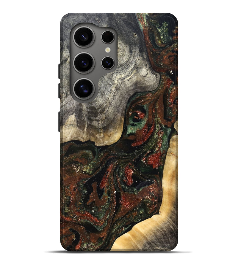Galaxy S25 Ultra Wood Live Edge Phone Case - Kylan (Green, 826604)