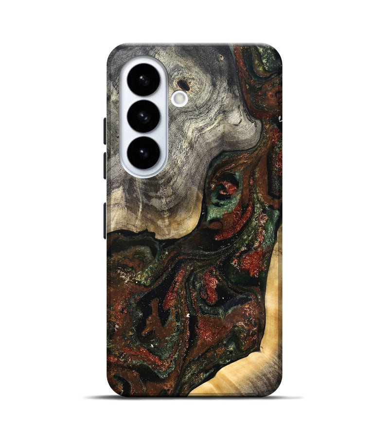Galaxy S26 Wood Live Edge Phone Case - Kylan (Green, 826604)
