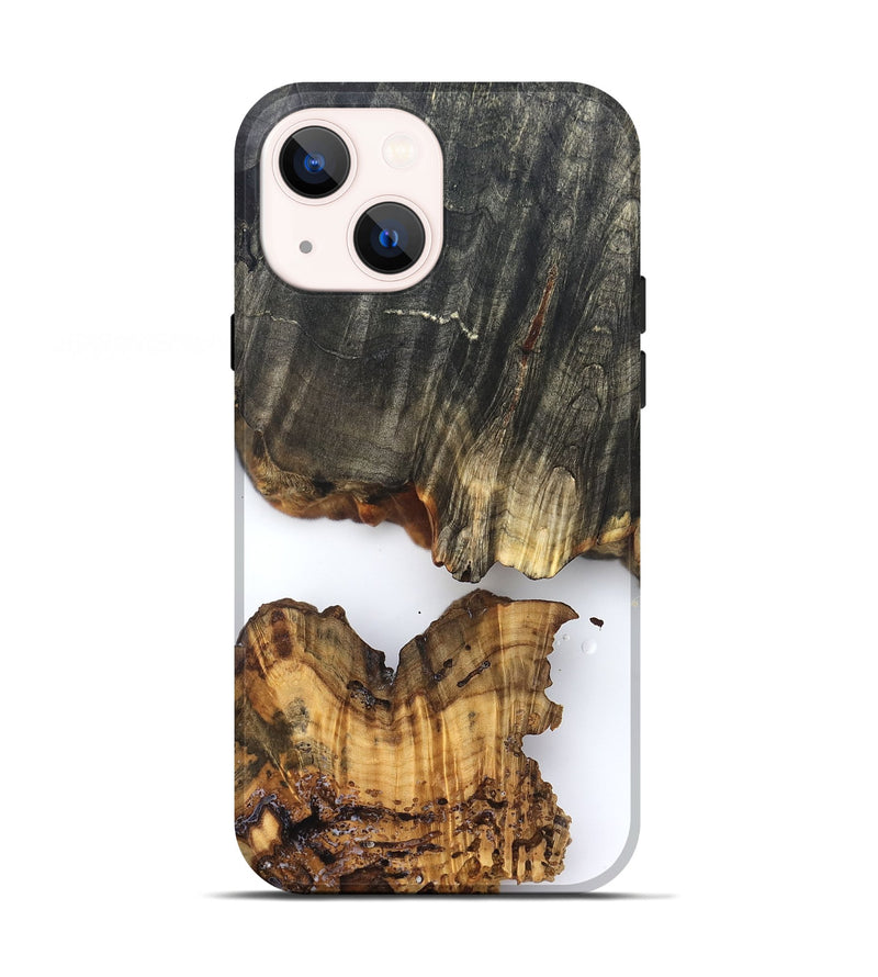 iPhone 13 Wood Live Edge Phone Case - Zain (Clear, 826605)