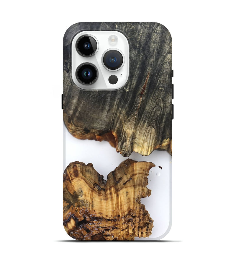 iPhone 15 Pro Wood Live Edge Phone Case - Zain (Clear, 826605)