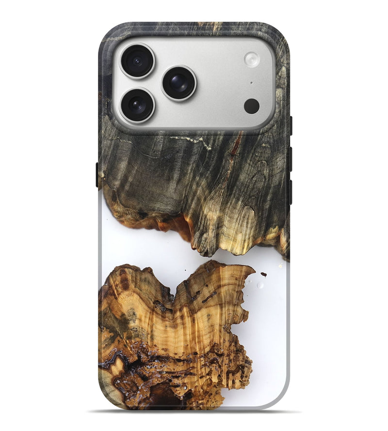 iPhone 17 Pro Max Wood Live Edge Phone Case - Zain (Clear, 826605)
