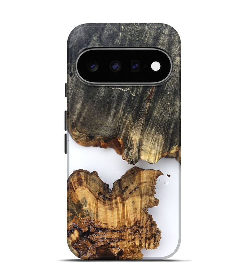 Pixel 11 Pro Wood Live Edge Phone Case - Zain (Clear, 826605)