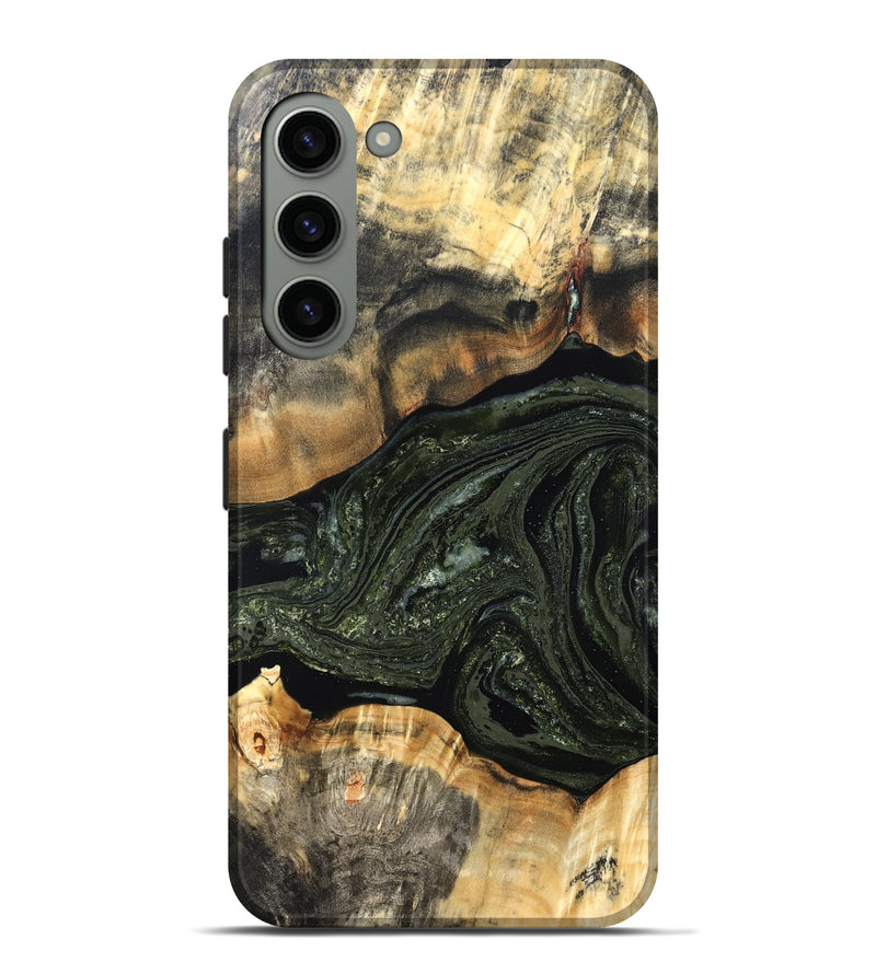 Galaxy S23 Plus Wood Live Edge Phone Case - Sydni (Green, 826606)