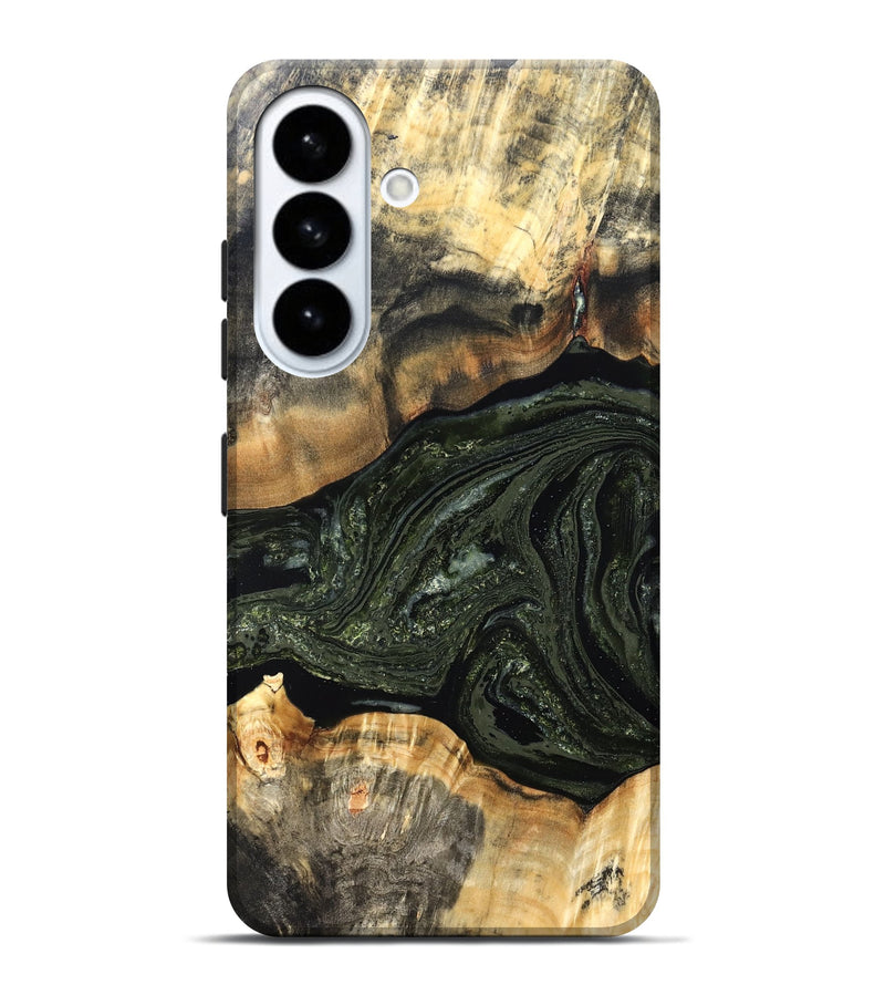 Galaxy S26 Plus Wood Live Edge Phone Case - Sydni (Green, 826606)