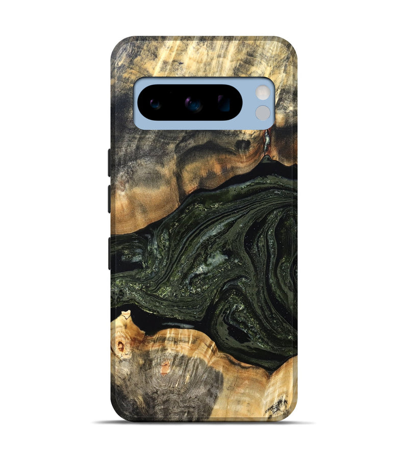 Pixel 8 Pro Wood Live Edge Phone Case - Sydni (Green, 826606)