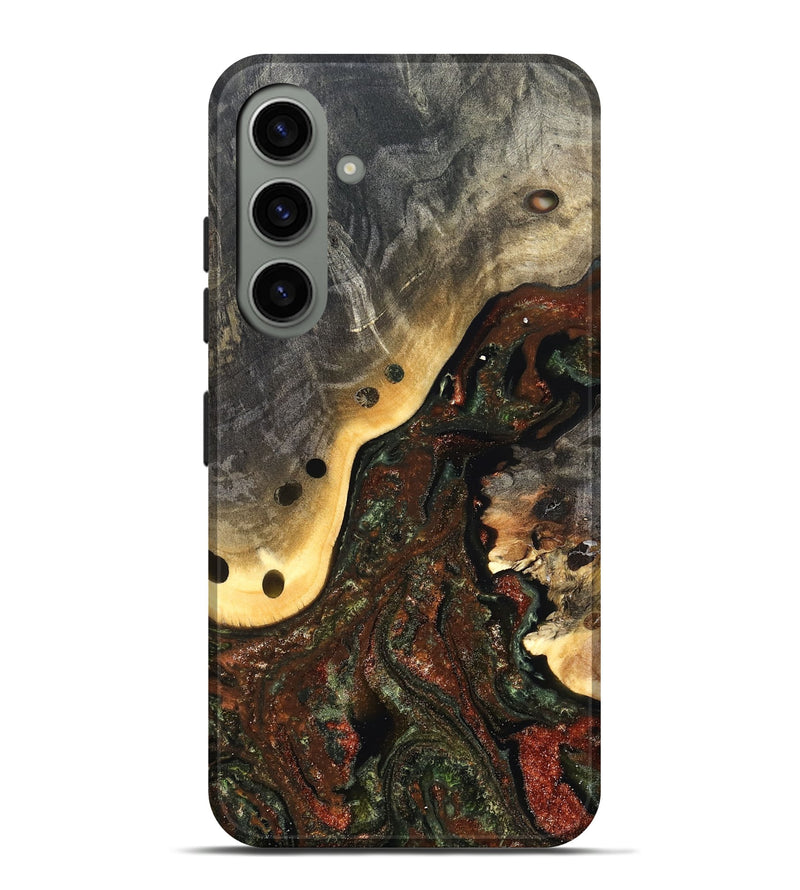 Galaxy S24 Plus Wood Live Edge Phone Case - Fallon (Green, 826607)