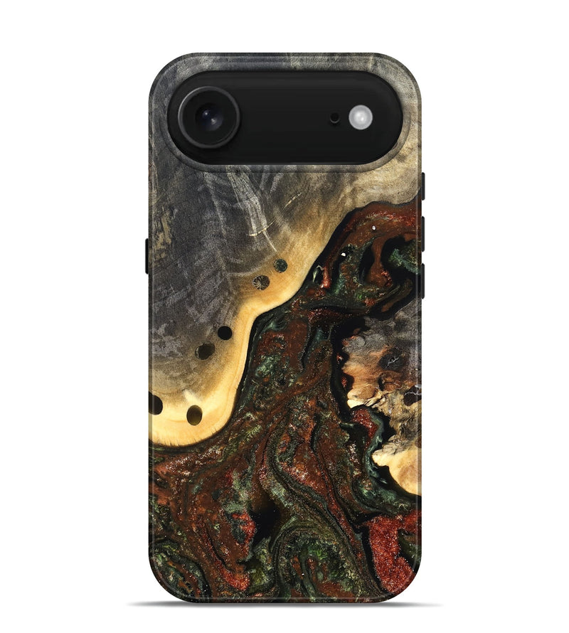 iPhone 17 Air Wood Live Edge Phone Case - Fallon (Green, 826607)