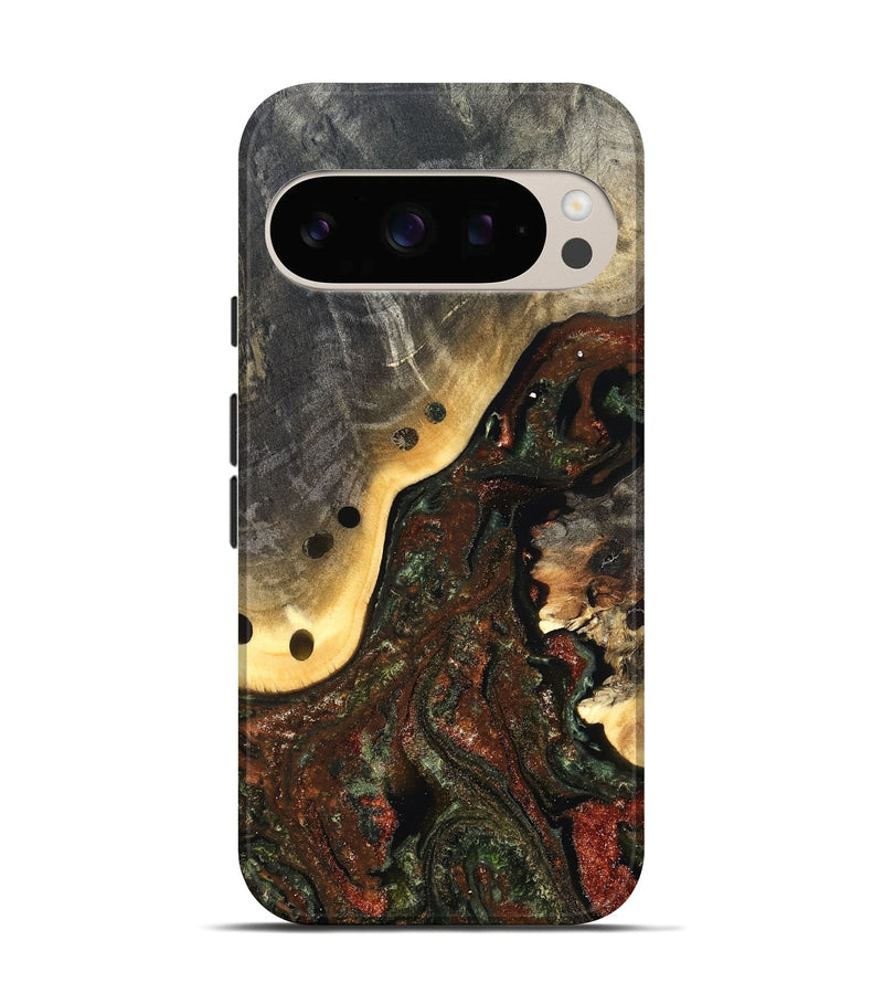 Pixel 10 Wood Live Edge Phone Case - Fallon (Green, 826607)