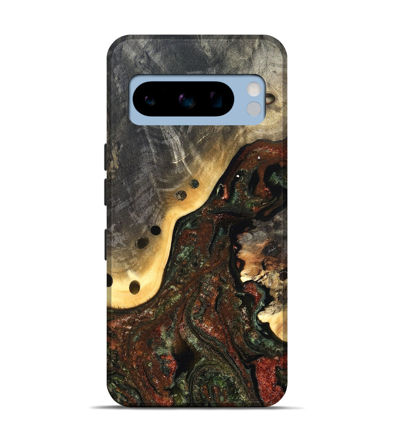 Pixel 8 Pro Wood Live Edge Phone Case - Fallon (Green, 826607)