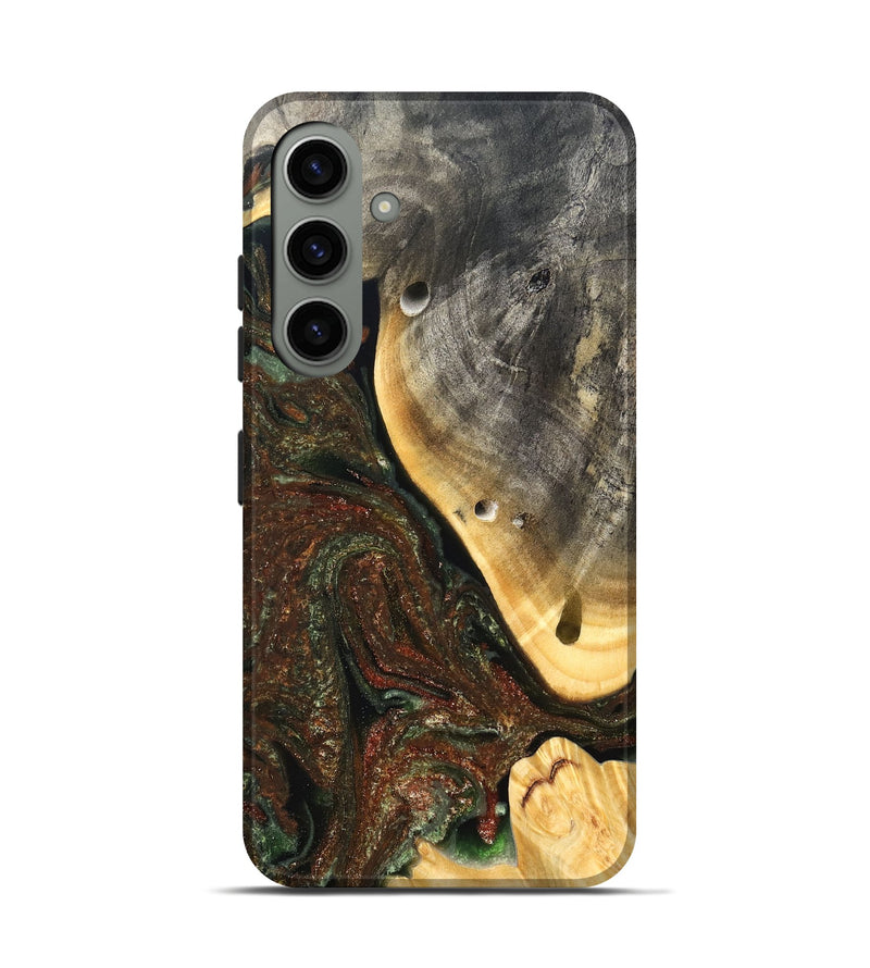 Galaxy S24 Wood Live Edge Phone Case - Isabel (Green, 826608)