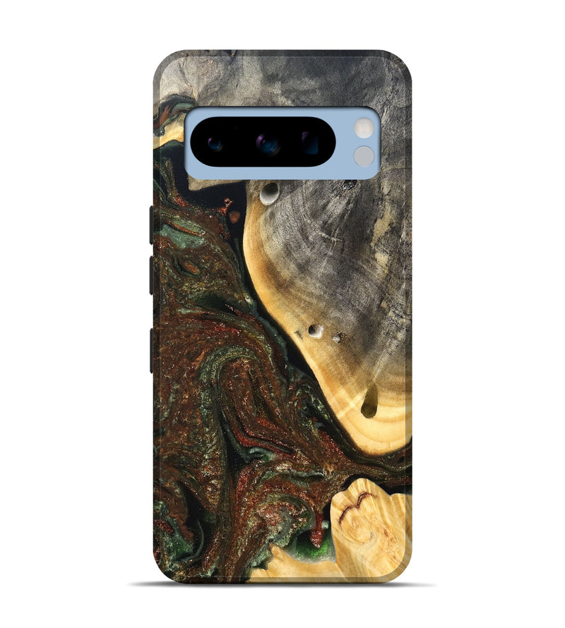 Pixel 8 Pro Wood Live Edge Phone Case - Isabel (Green, 826608)