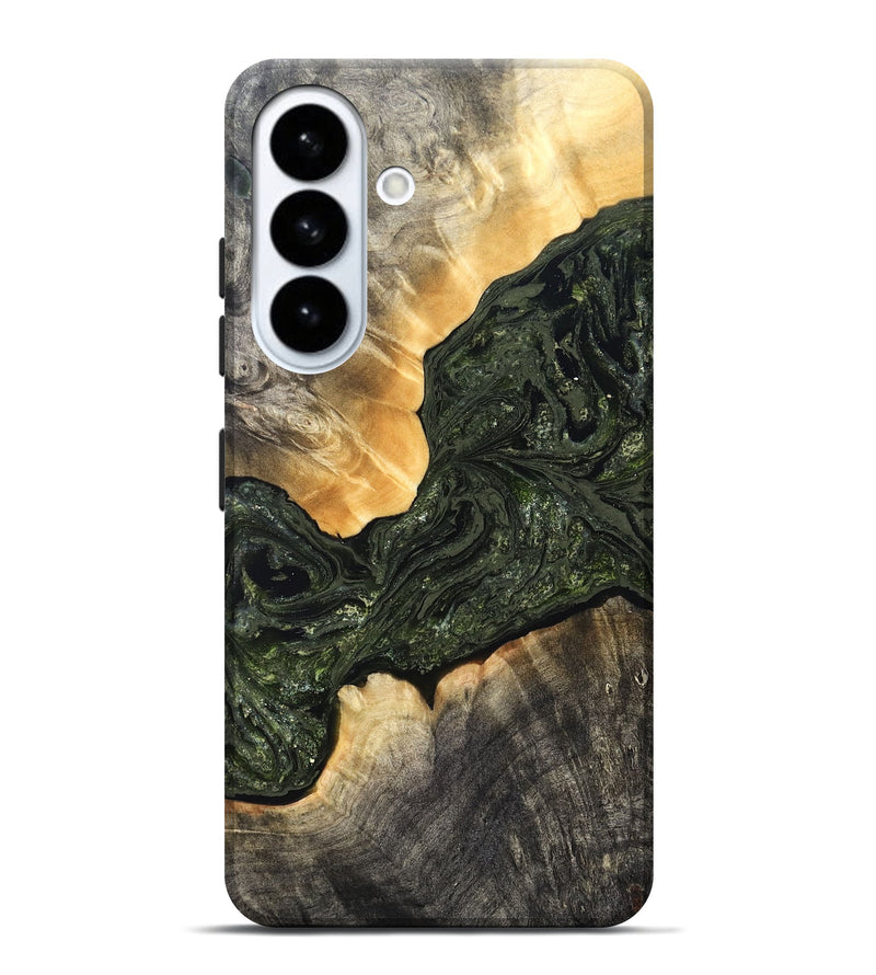 Galaxy S26 Plus Wood Live Edge Phone Case - Kacey (Green, 826617)