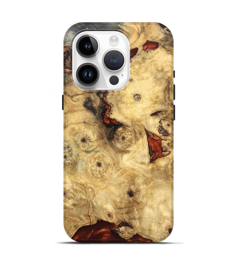 iPhone 15 Pro Wood Live Edge Phone Case - Jailyn (Solid Wood, 826618)