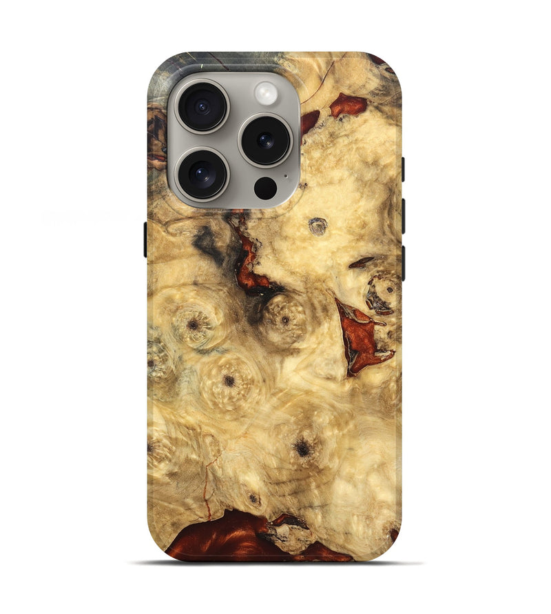 iPhone 16 Pro Wood Live Edge Phone Case - Jailyn (Solid Wood, 826618)