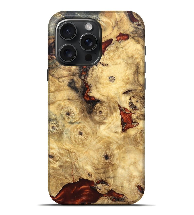 iPhone 16 Pro Max Wood Live Edge Phone Case - Jailyn (Solid Wood, 826618)