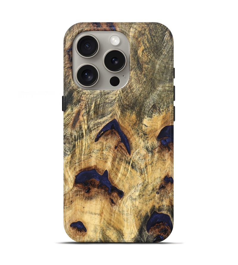 iPhone 16 Pro Wood Live Edge Phone Case - Dash (Solid Wood, 826619)