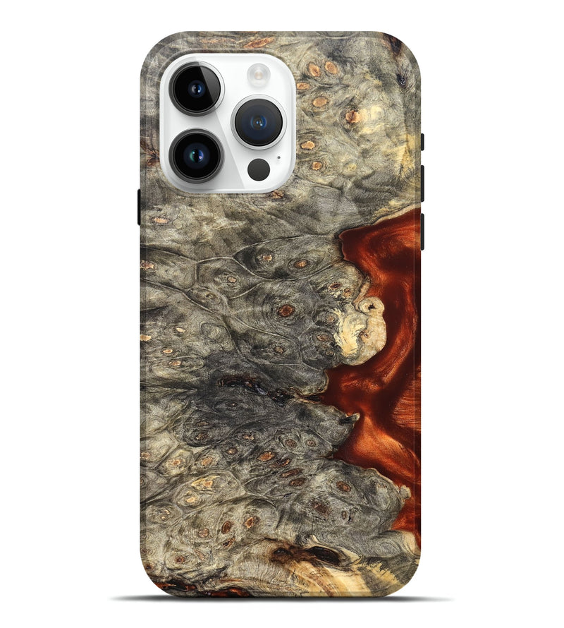 iPhone 15 Pro Max Wood Live Edge Phone Case - Zahir (Solid Wood, 826620)