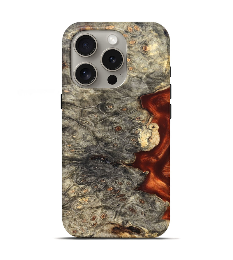 iPhone 16 Pro Wood Live Edge Phone Case - Zahir (Solid Wood, 826620)