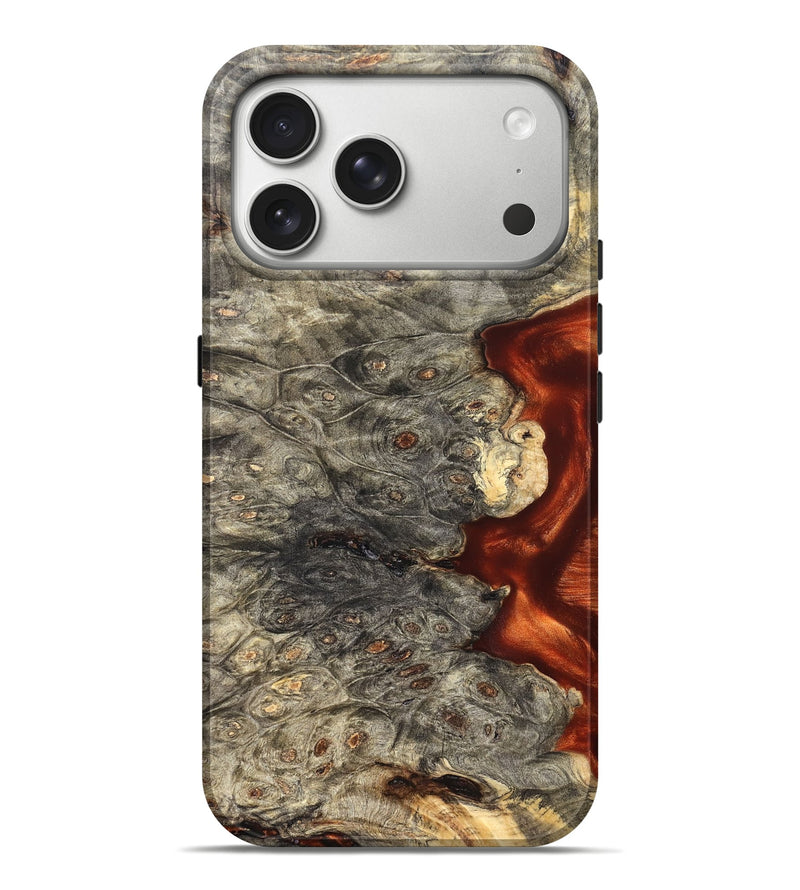 iPhone 17 Pro Max Wood Live Edge Phone Case - Zahir (Solid Wood, 826620)