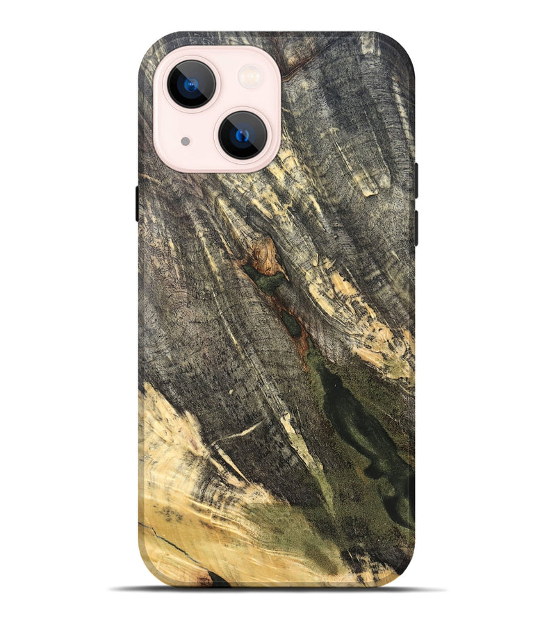 iPhone 14 Plus Wood Live Edge Phone Case - Jeff (Solid Wood, 826621)