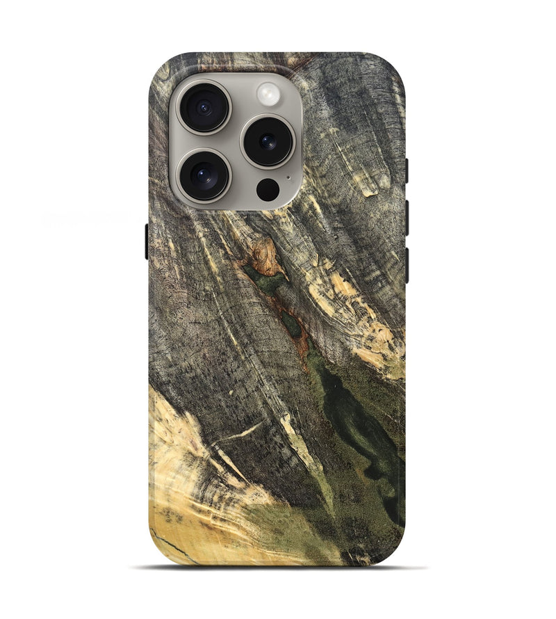 iPhone 16 Pro Wood Live Edge Phone Case - Jeff (Solid Wood, 826621)