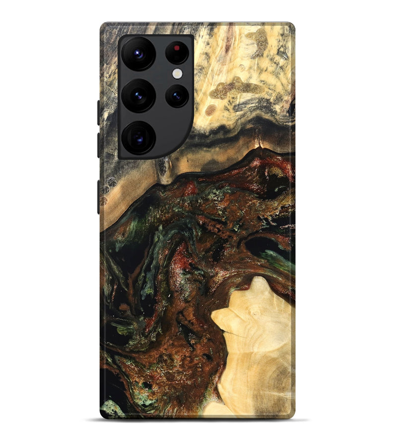 Galaxy S22 Ultra Wood Live Edge Phone Case - Jaxson (Green, 826623)
