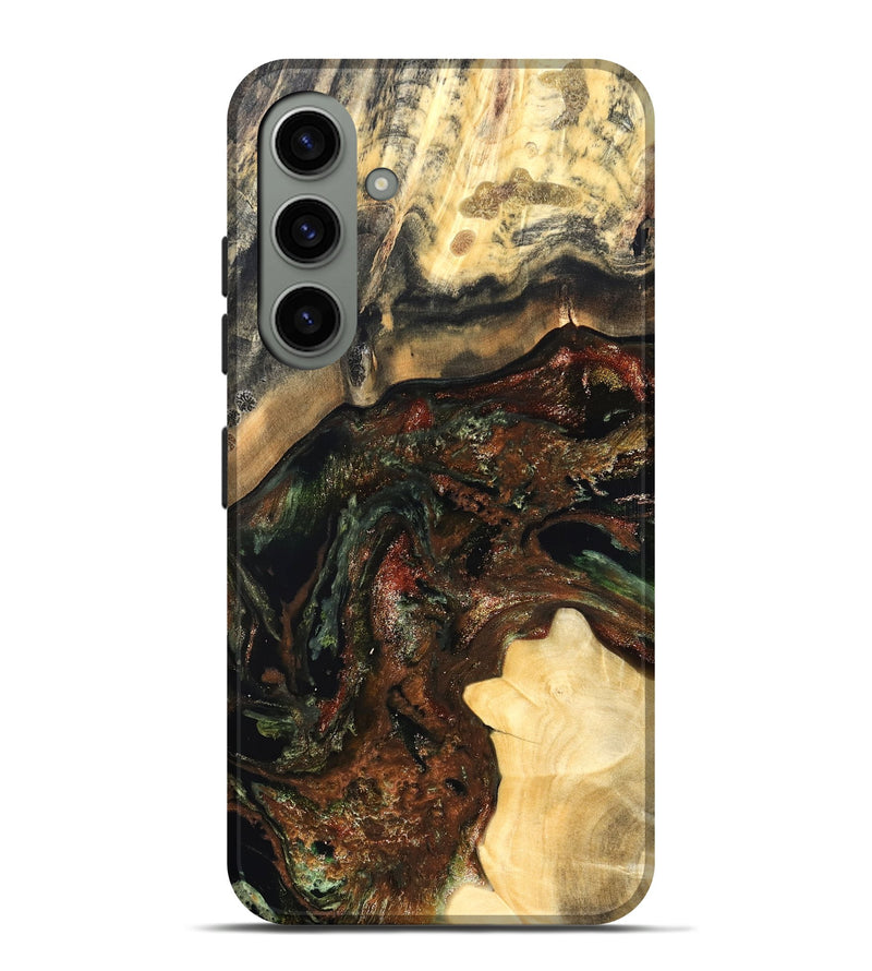 Galaxy S24 Plus Wood Live Edge Phone Case - Jaxson (Green, 826623)