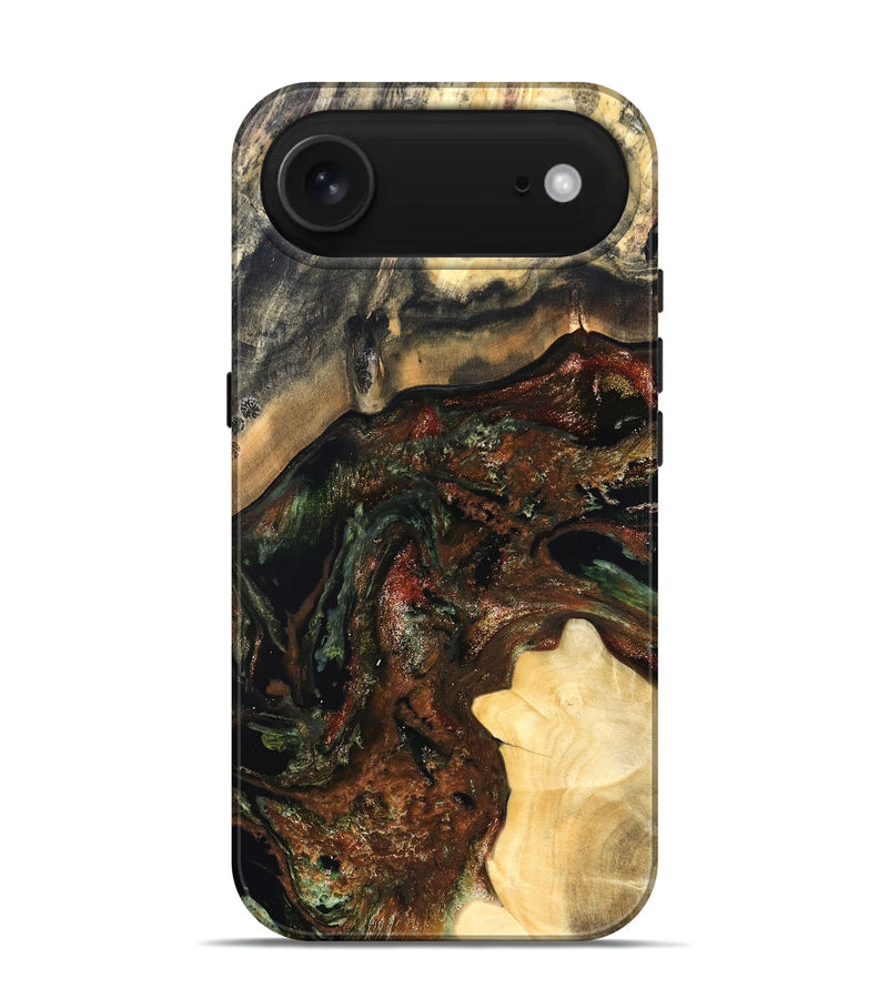 iPhone 17 Air Wood Live Edge Phone Case - Jaxson (Green, 826623)