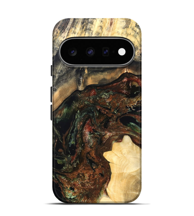 Pixel 11 Pro Wood Live Edge Phone Case - Jaxson (Green, 826623)