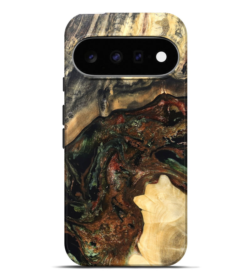 Pixel 11 Pro XL Wood Live Edge Phone Case - Jaxson (Green, 826623)
