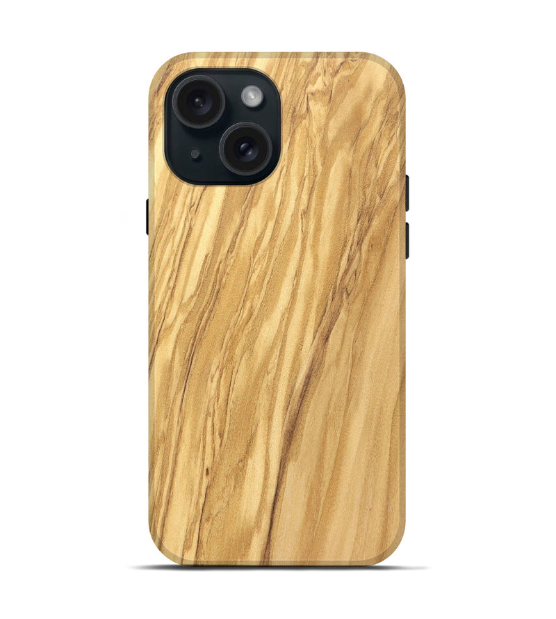 iPhone 15 Wood Live Edge Phone Case - Ursula (Solid Wood, 826624)