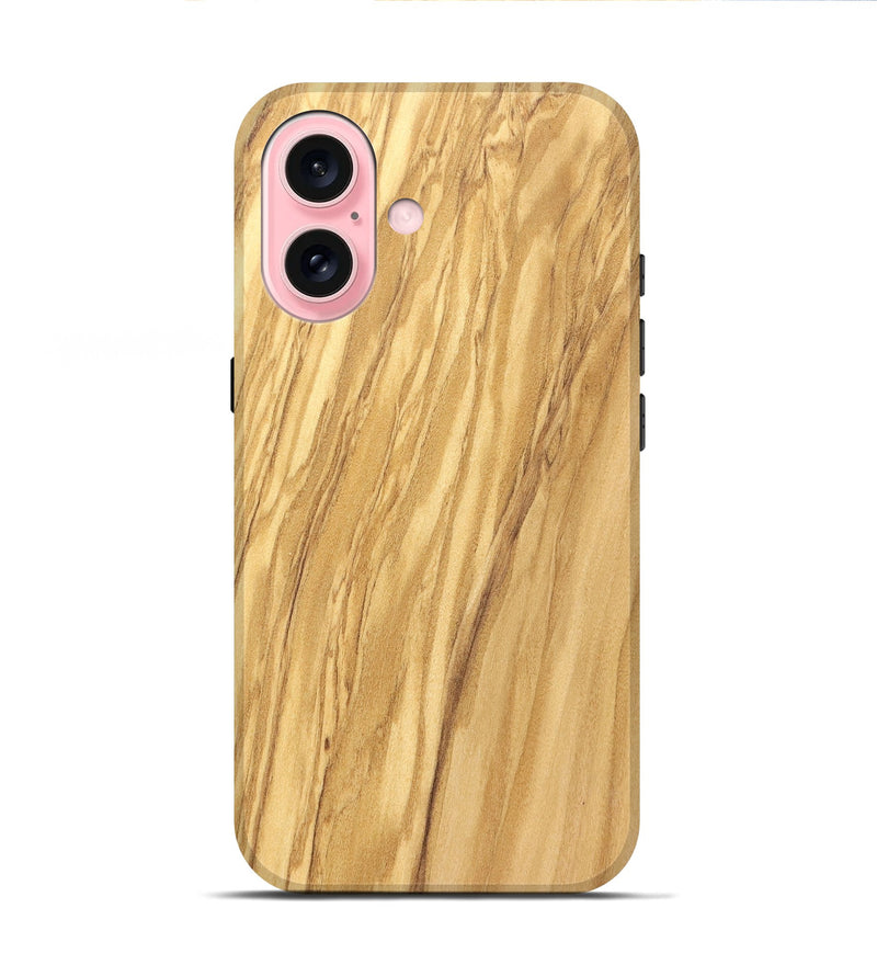 iPhone 16 Wood Live Edge Phone Case - Ursula (Solid Wood, 826624)