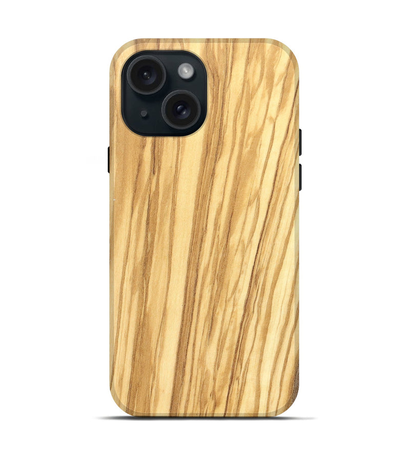 iPhone 15 Wood Live Edge Phone Case - Jordan (Solid Wood, 826630)