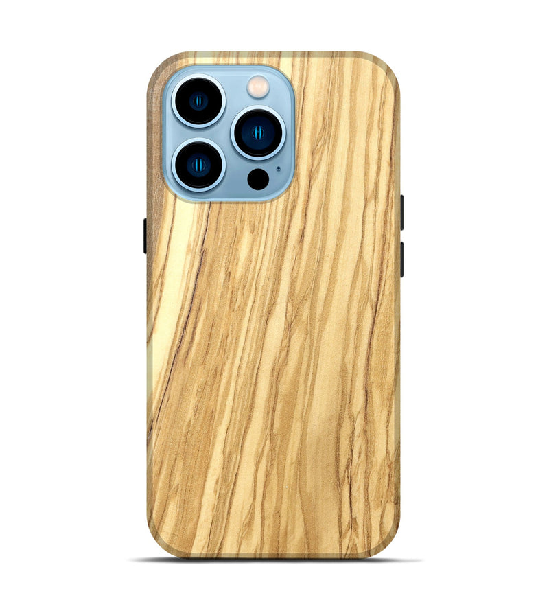 iPhone 14 Pro Wood Live Edge Phone Case - Elena (Solid Wood, 826631)