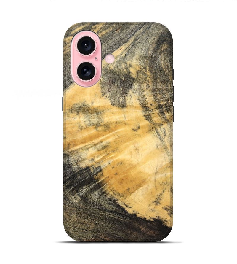 iPhone 16 Wood Live Edge Phone Case - Maximus (Solid Wood, 826634)