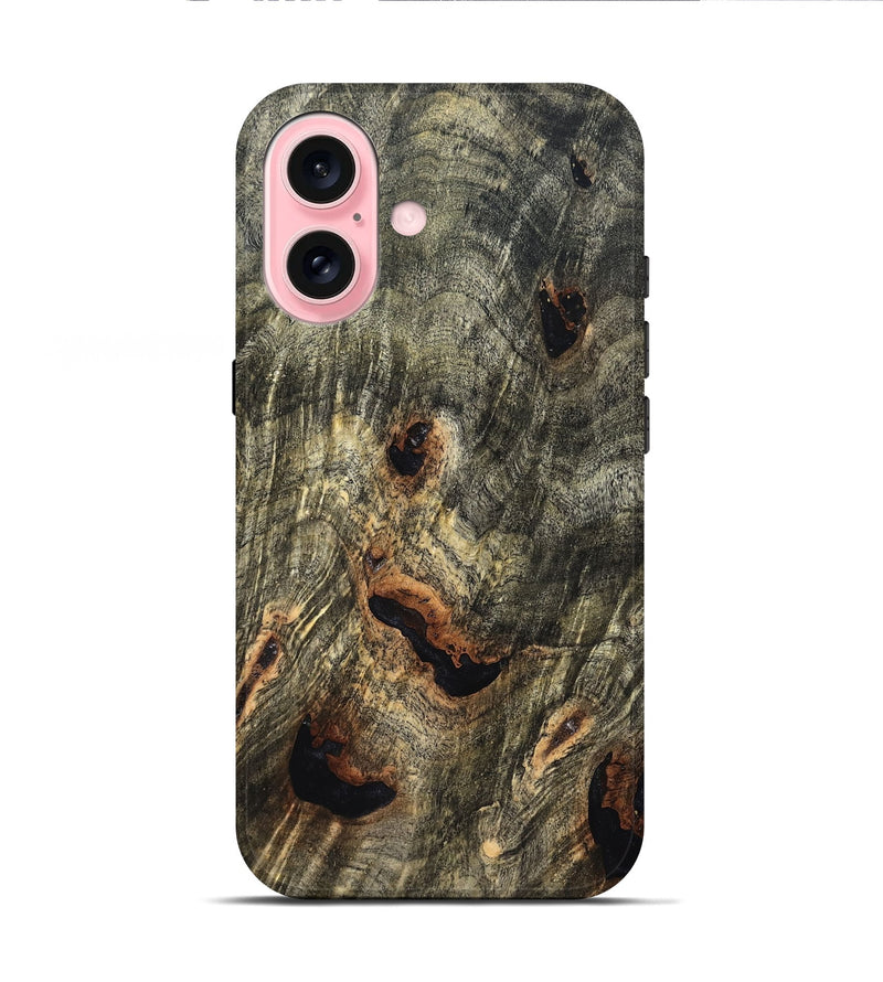iPhone 16 Wood Live Edge Phone Case - Atticus (Solid Wood, 826638)