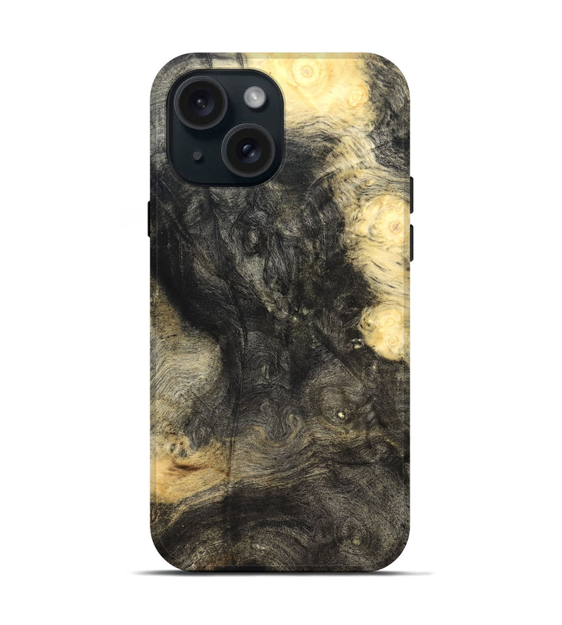 iPhone 15 Wood Live Edge Phone Case - Jairo (Solid Wood, 826642)