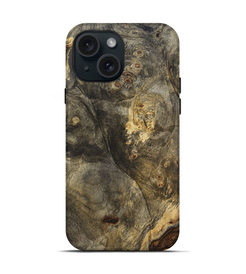 iPhone 15 Wood Live Edge Phone Case - Selma (Solid Wood, 826646)