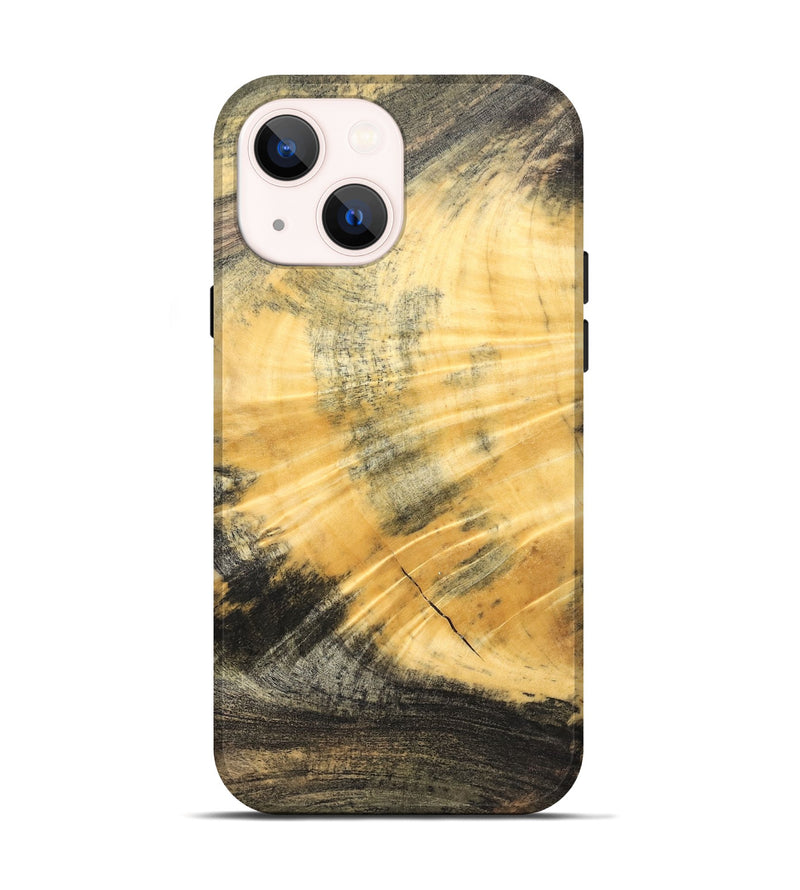 iPhone 14 Wood Live Edge Phone Case - Meir (Solid Wood, 826657)