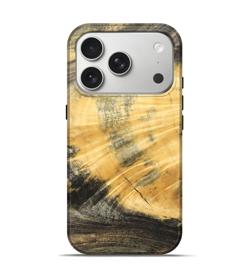 iPhone 17 Pro Wood Live Edge Phone Case - Meir (Solid Wood, 826657)