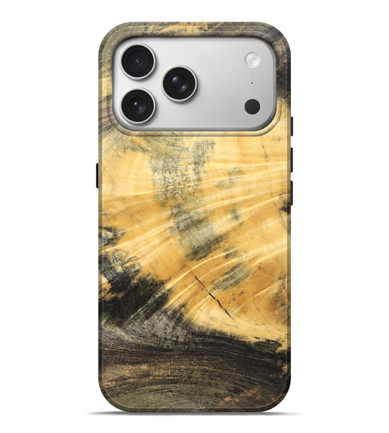 iPhone 17 Pro Max Wood Live Edge Phone Case - Meir (Solid Wood, 826657)