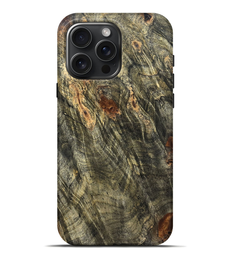 iPhone 16 Pro Max Wood Live Edge Phone Case - Kane (Solid Wood, 826658)