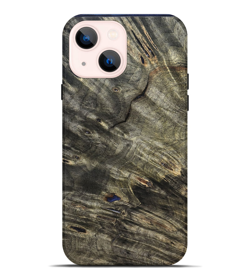 iPhone 14 Plus Wood Live Edge Phone Case - Newt (Solid Wood, 826660)