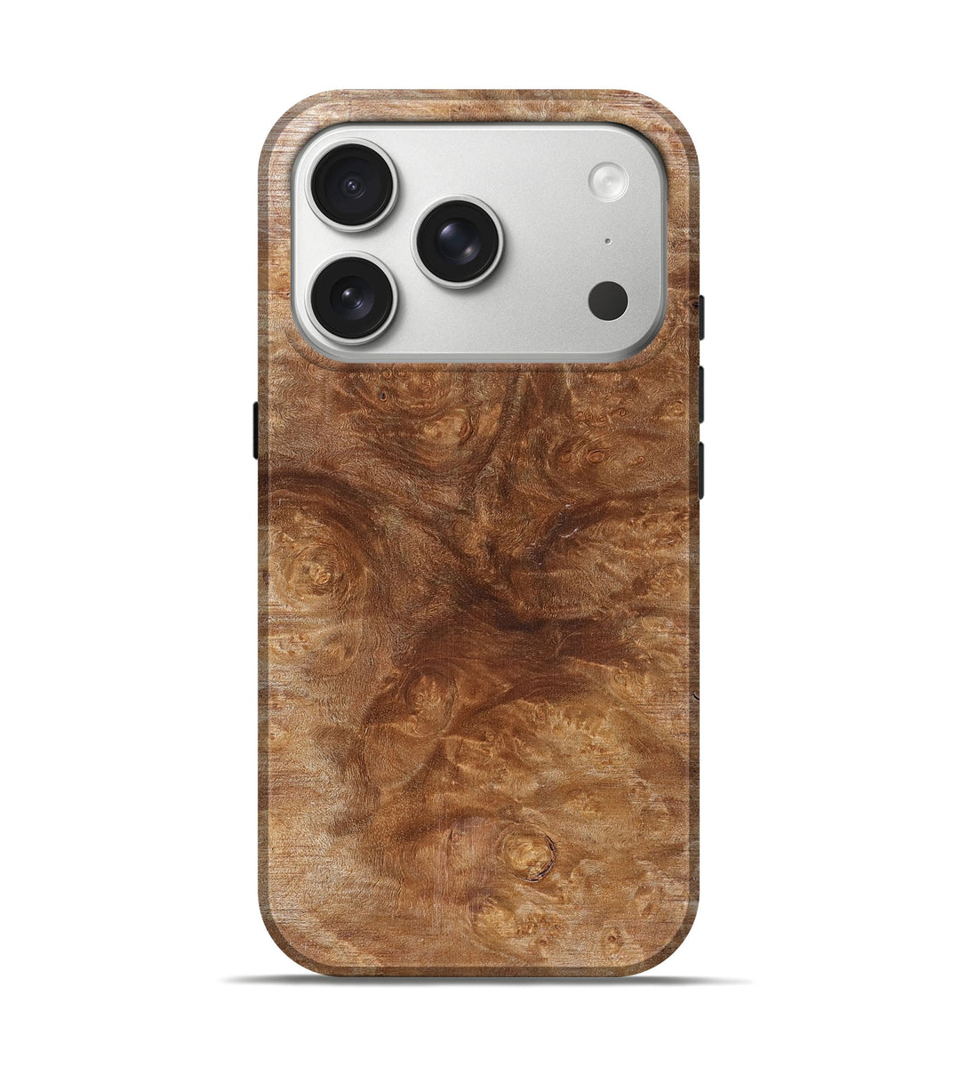 iPhone 17 Pro Wood Live Edge Phone Case - Merle (Solid Wood, 826661)