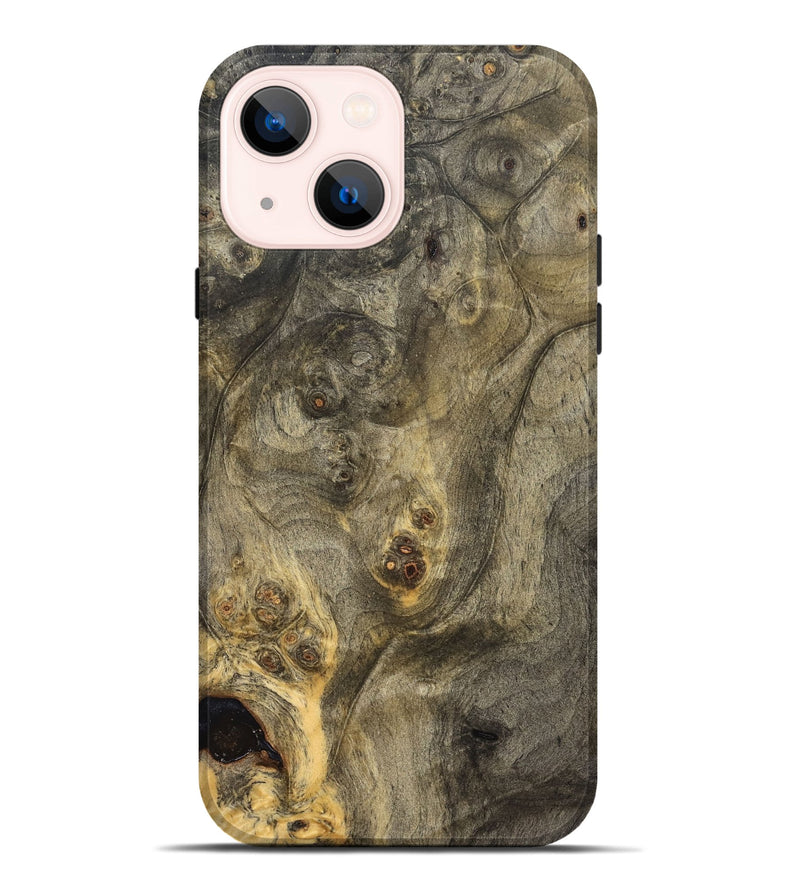 iPhone 14 Plus Wood Live Edge Phone Case - Nori (Solid Wood, 826663)