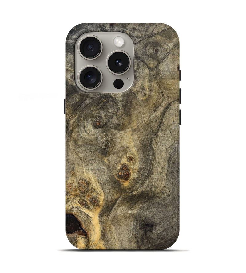 iPhone 16 Pro Wood Live Edge Phone Case - Nori (Solid Wood, 826663)