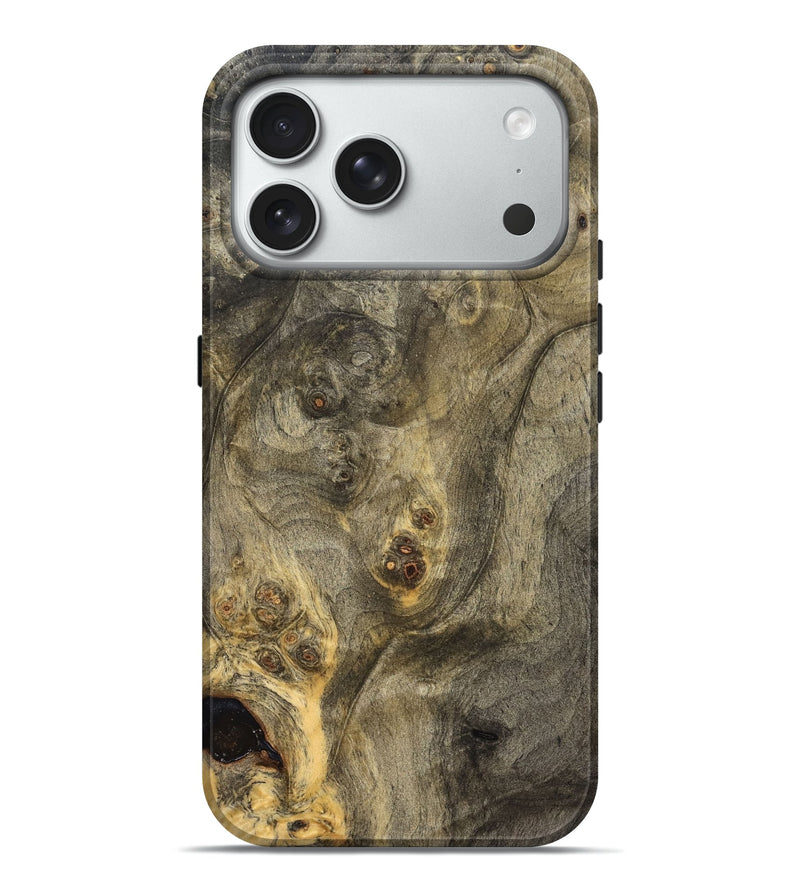 iPhone 18 Pro Max Wood Live Edge Phone Case - Nori (Solid Wood, 826663)