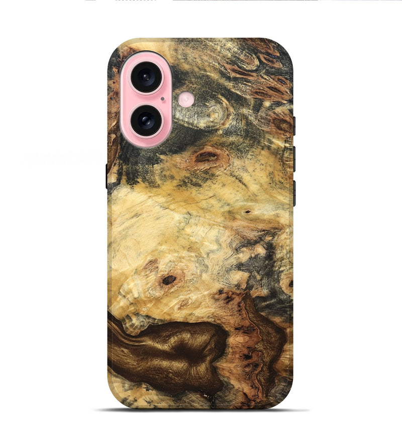 iPhone 16 Wood Live Edge Phone Case - Jakayla (Solid Wood, 826666)